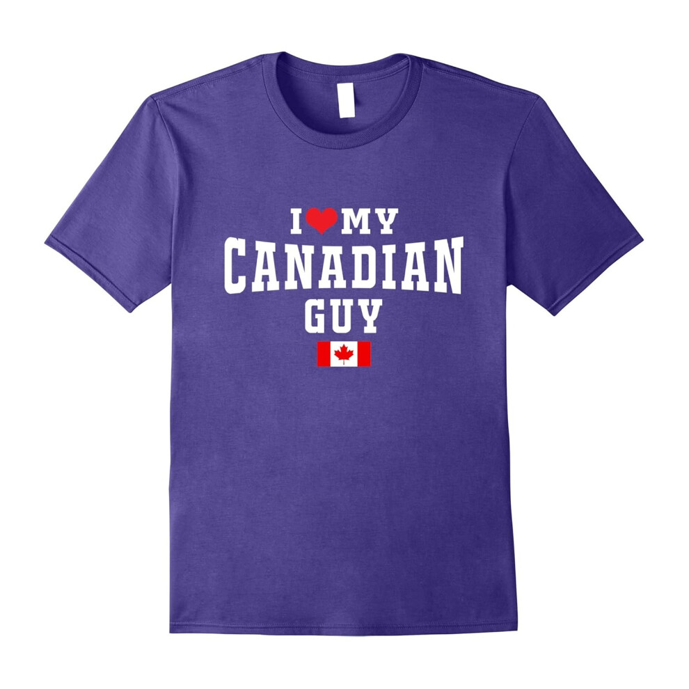 (XXXL) I Love My Canada Guy Flag Map T Shirt for Canadian Gifts-Father's Day