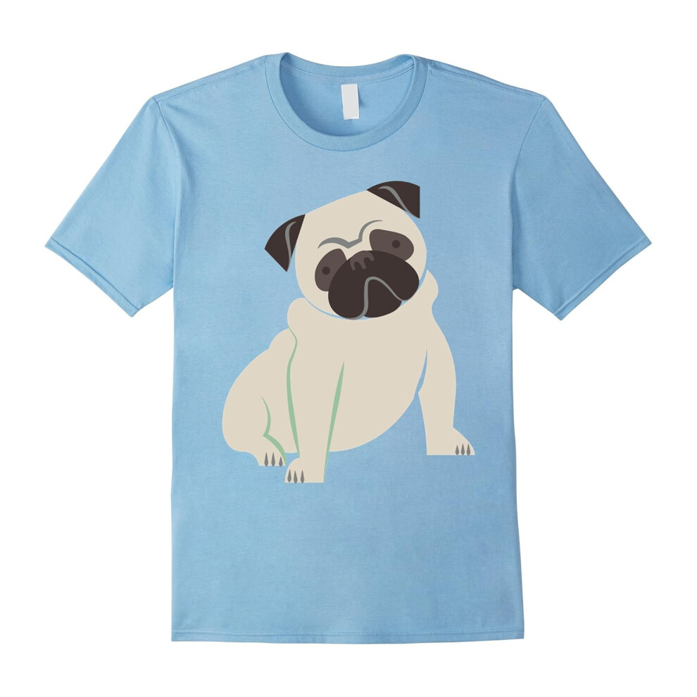 (XXXL) Pug Dog T Shirt I Love Like Pug-Father's Day