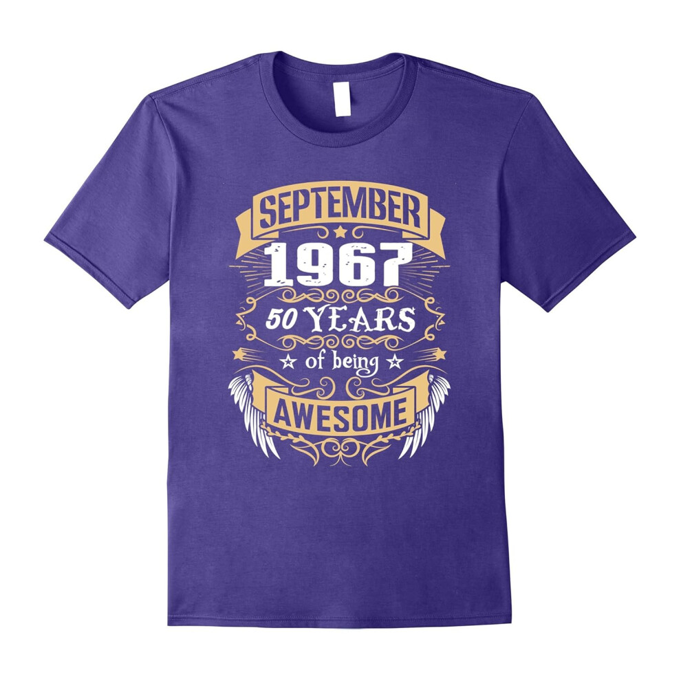 (L) September 1967 â 50th Birthday Gifts Funny Tshirt-Father's Day