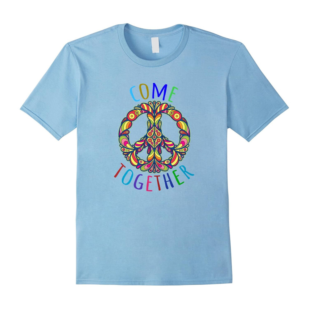 (S) Peace Day Love Come Together 21th September Colorful T Shirt-Father's Day