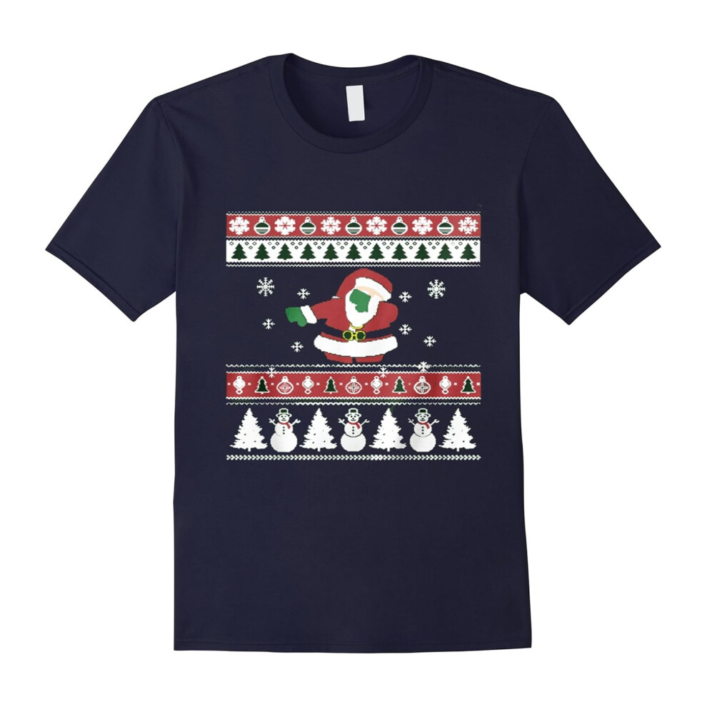 (M) Dabbing Santa Father's Dayause t-shirts tee,Santa Xmas tee, Xmas gifts-Father's Day