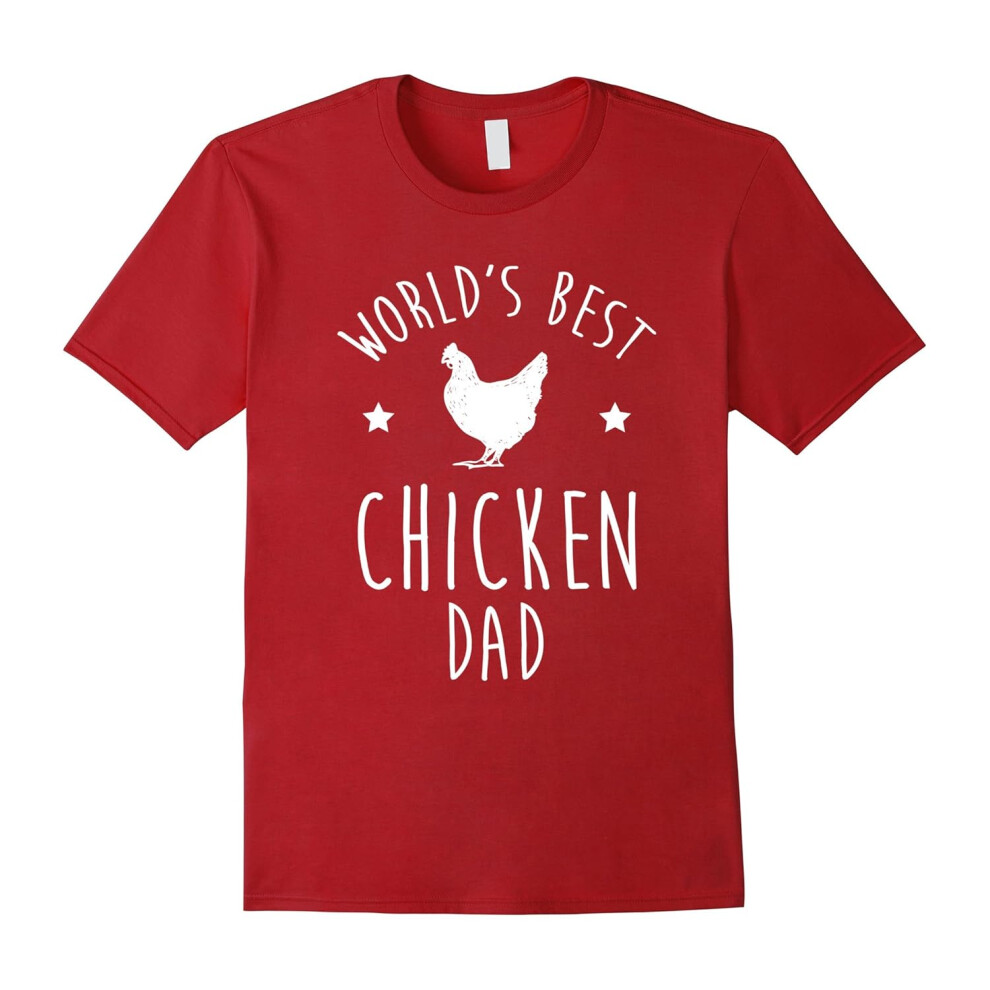 (M) World's Best Chicken Dad T-Shirt, Funny T-Shirt-Father's Day