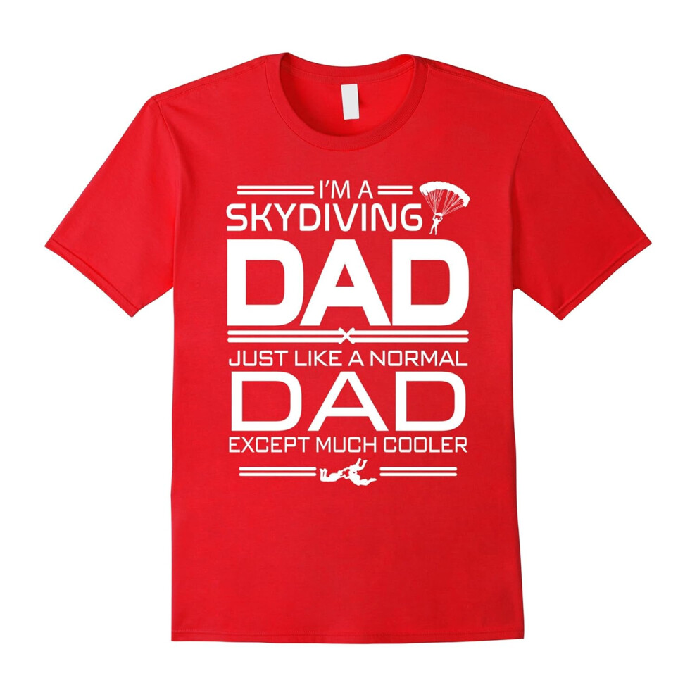 (XXXL) Skydiving Dad Cooler Father's Day gifts Men T-shirt-Father's Day