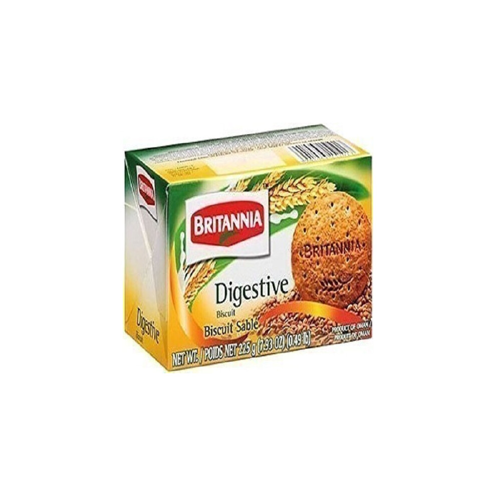 (Pack of 1) Britannia Digestive Biscuits 225g - Cookies Snacks