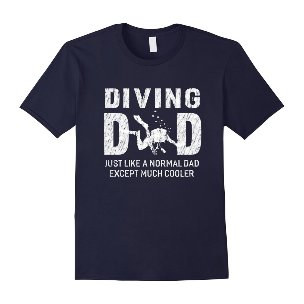 (M) Diving Dad Gifts For Father Scuba Diving Men T-shirt-Father's Day