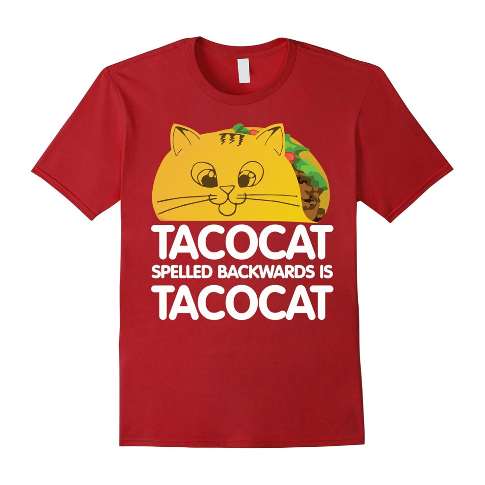 (L) Funny Graphic Taco and Cat Lovers T-Shirt-Father's Day