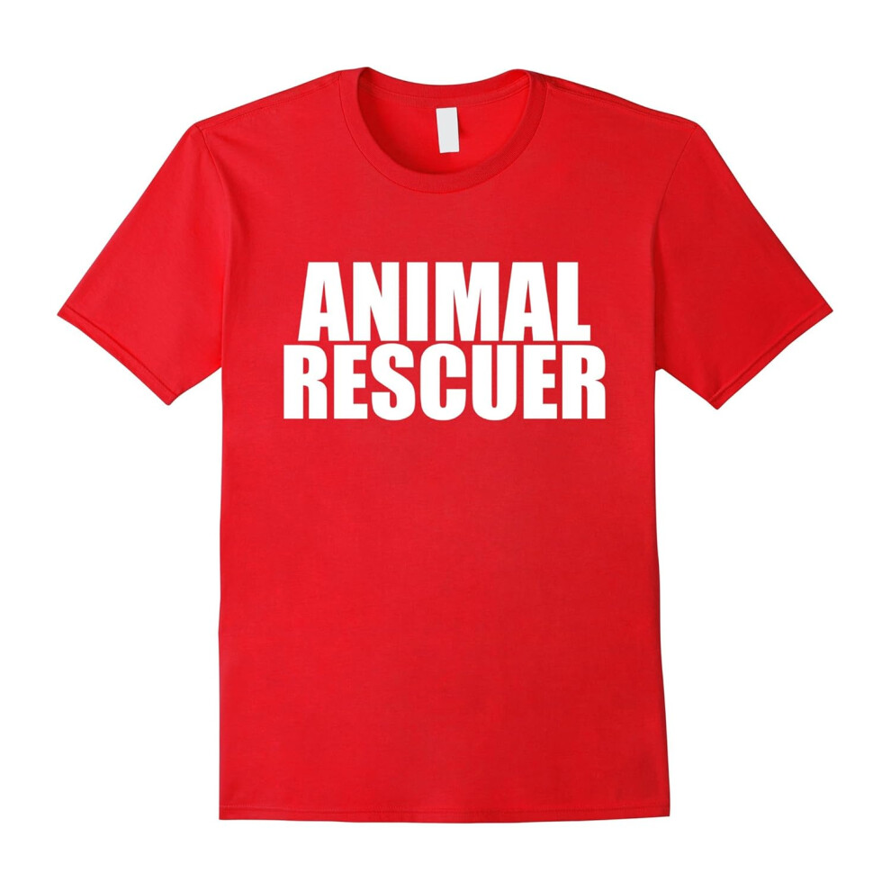 (XXL) Animal Rescuer Funny T-shirt Animal Lover Animal Activist-Father's Day