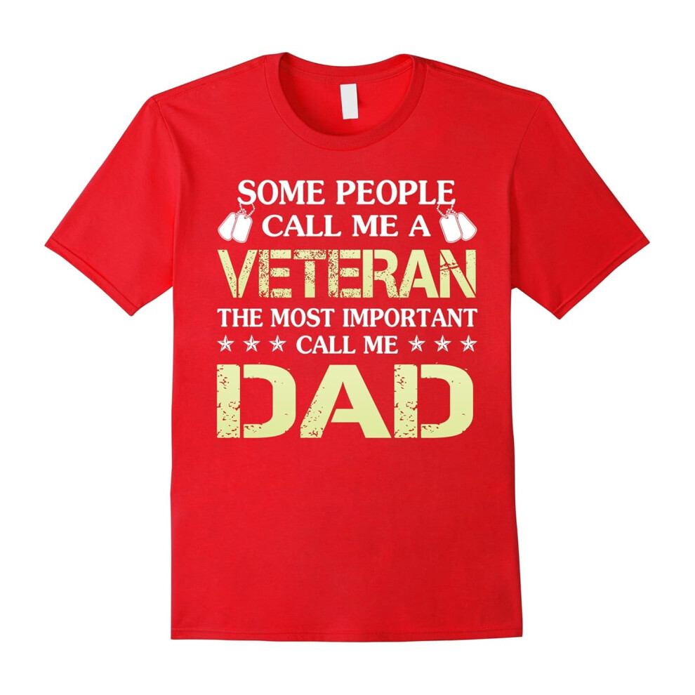 (XXL) Veteran Dad T-Shirts Gift for Daddy Veterans Day Tshirts-Father's Day