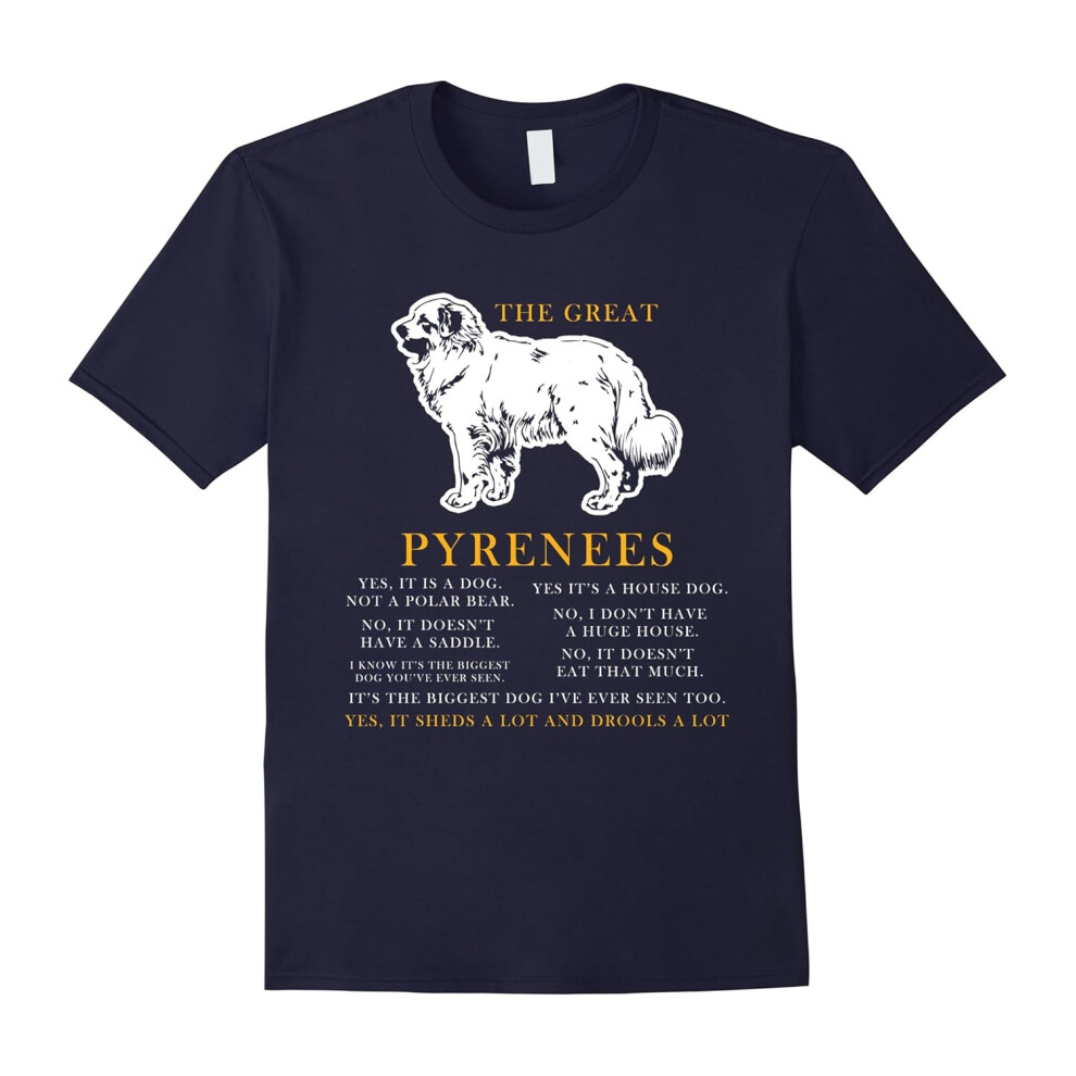 (XXL) The Great Pyrenees Awesome Dog Lovers Pet Owner Gift T-Shirt-Father's Day