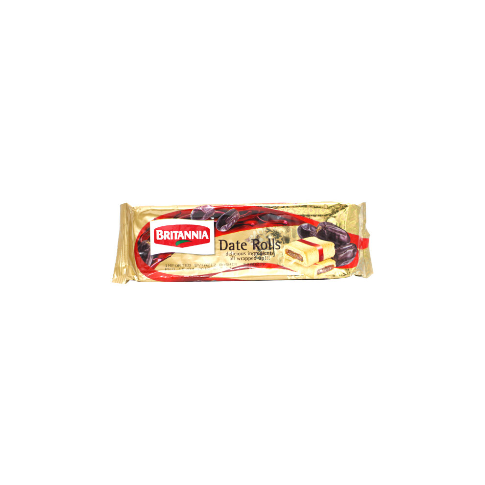 (Pack of 1) Britannia Date Rolls 90g - Cookies Biscuits Snacks