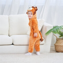 (Cow, 6-12 M) Baby Boys/Girls Animal Romper Jumpsuit Bodysuit Costume Sleepsuit Warm
