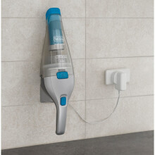 BLACK+DECKER NVC215WA-QW johdoton käsipölynimuri - 7,2 V - Latausalusta - 15,5 harja, 385 ml, hopea ja sininen NVC215WA-Q