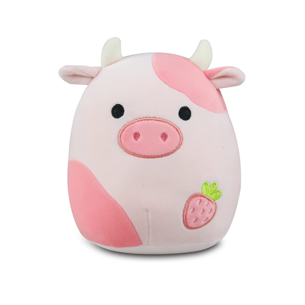 (Strawberry Cow, 20cm) 20/30CM Christmas Plush Toy Pillow Doll Dinosaur Stuffed Animal Kids Gift