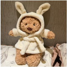 2024 stuffed animal toy Bartholomew Bear Bathrobe MEDIUM - H26 X W12 CM