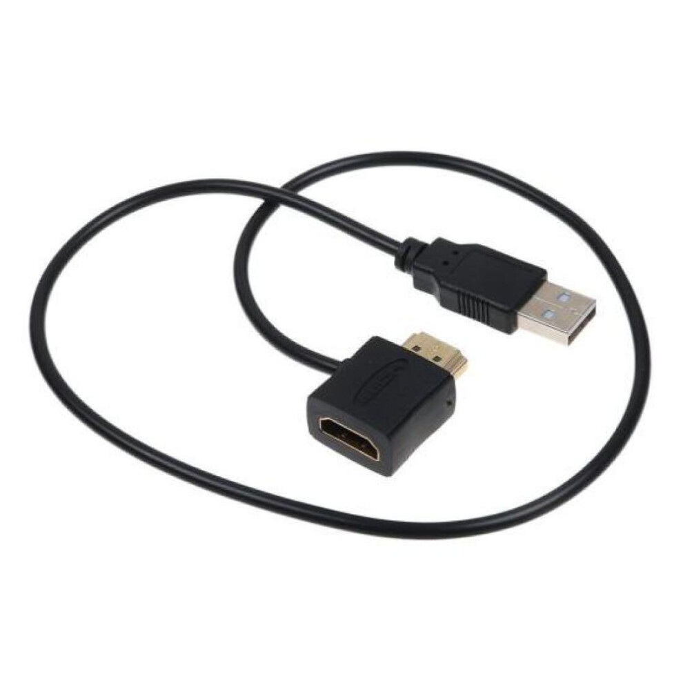 Female Connector USB 2 Charger Cable Spliter Adapter Extender