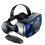 (Y1, Black) 3D VR Smart Glasses Headset Virtual Reality Helmet Smartphone Full Screen Vision Wide Angle Lens with Controller Headset 7 Inch 1
