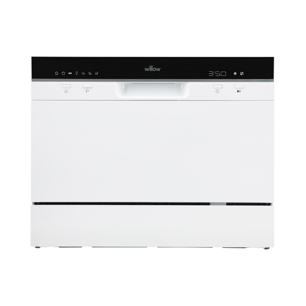 Willow WTTD6W 55cm Tabletop Dishwasher with 6 Place Settings - White