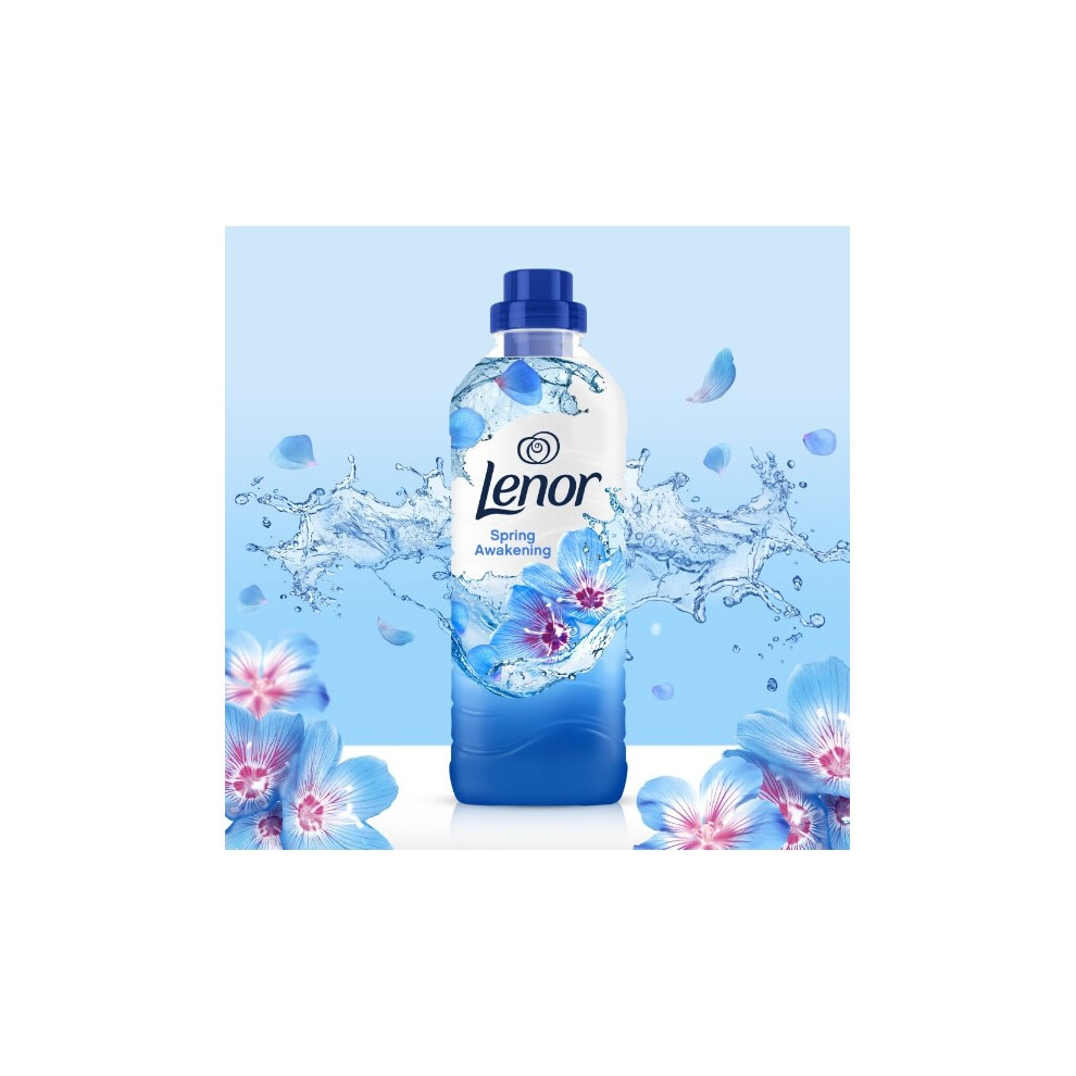 Lenor Fabric Conditioner Spring Awakening - 8 X 35 Washes - 24H Odour Defence, Bergamot Freshness