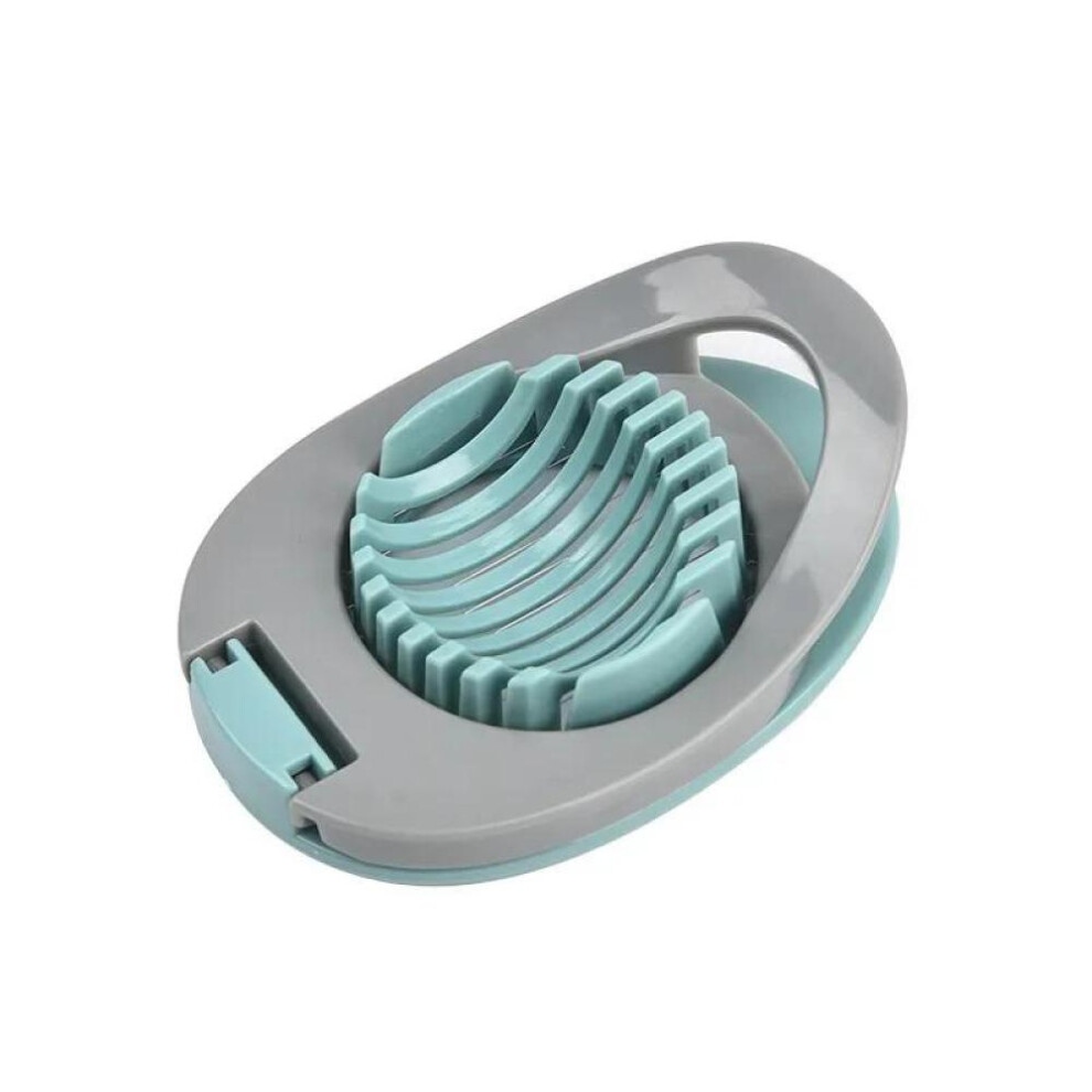 (Green) Multipurpose Stainless Steel Wire Egg Slicer For Hard Boiled Eggs Fruit Garnish Slicer Egg Cutter Kitchen Tool