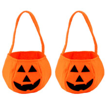 2Pcs Halloween Pumpkin Bag Pumpkin Candy Basket Portable Pumpkin Candy Jar for Festival Party Kids