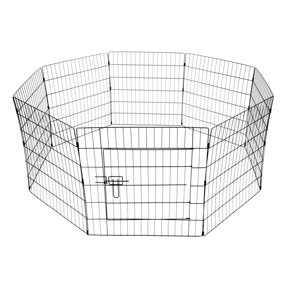 KCT Medium Wire Pet Play Pen Indoor/Outdoor Enclosure for Dogs & Puppies