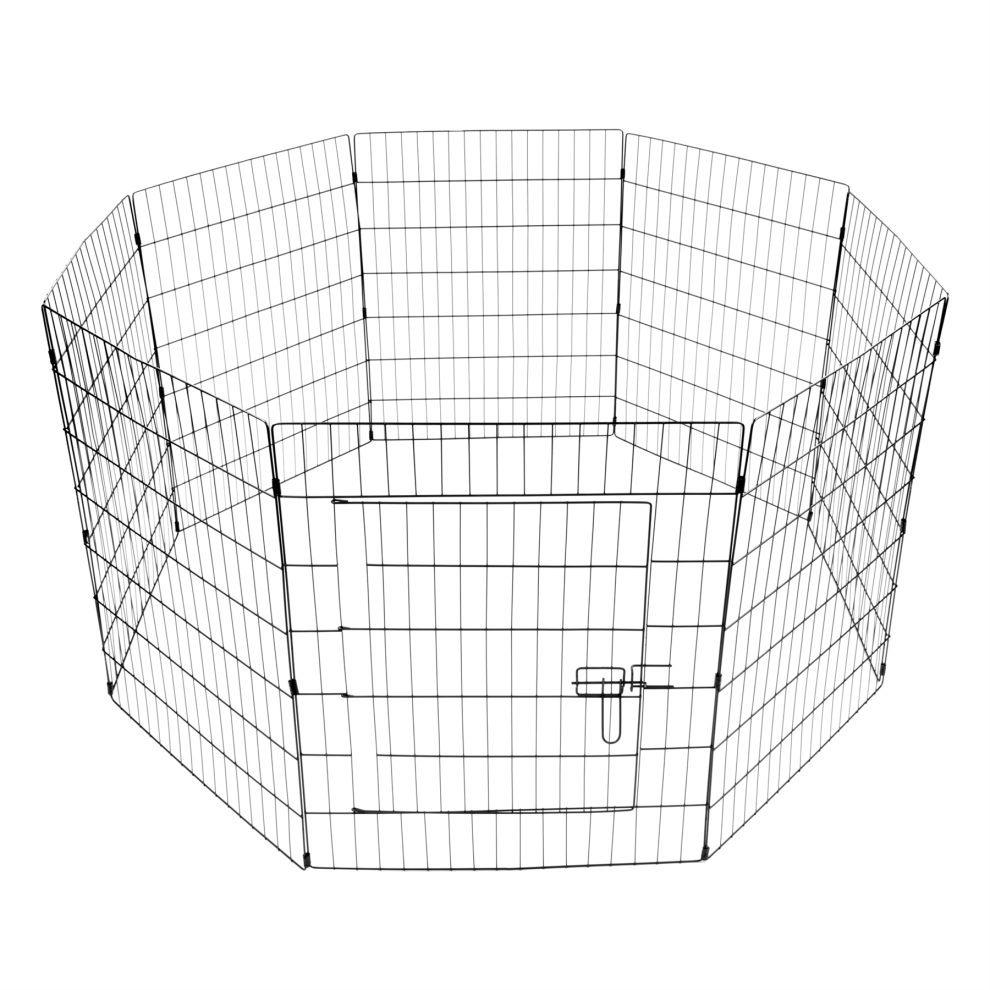 KCT Large Wire Pet Play Pen Indoor/Outdoor Enclosure for Dogs & Puppies