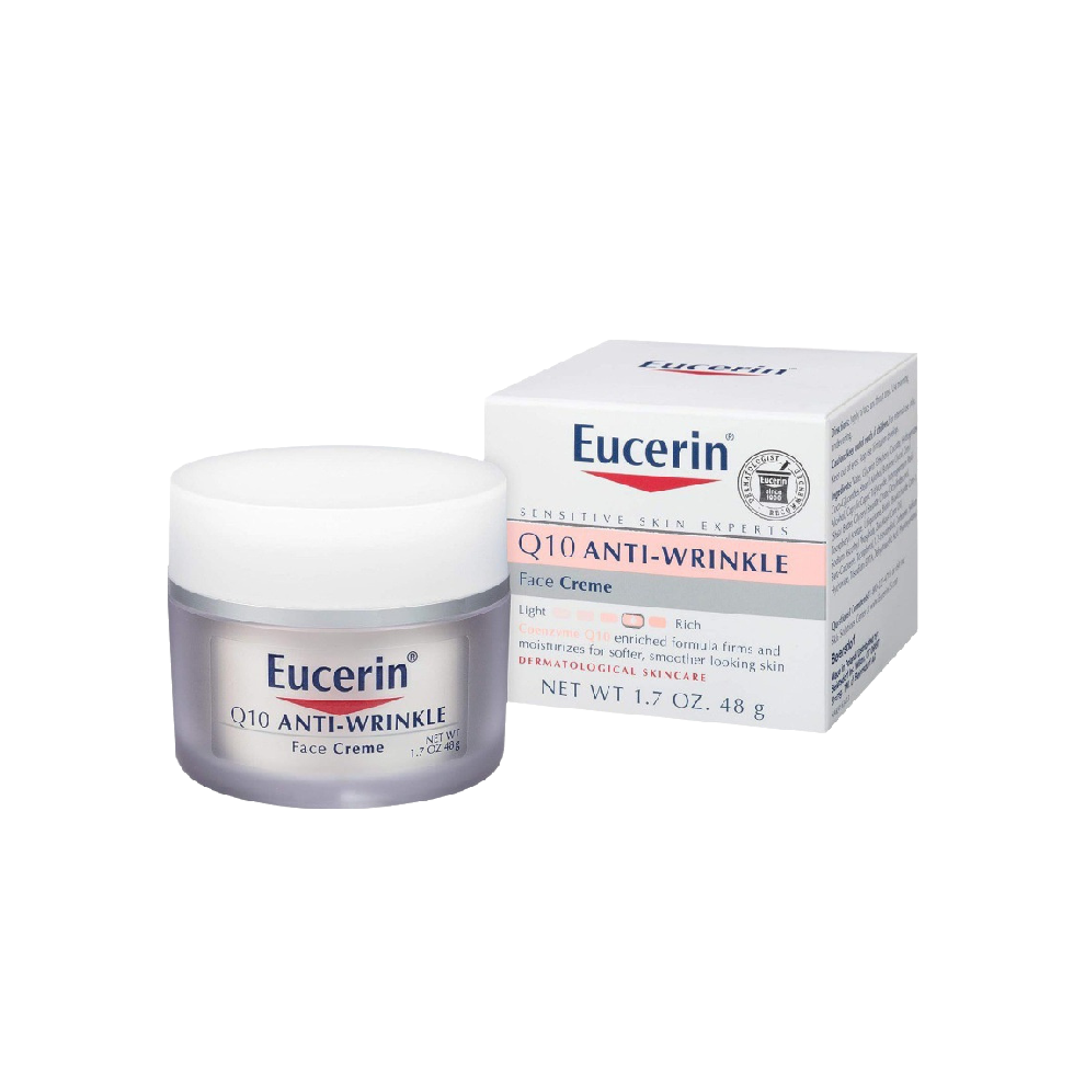 (Day) Eucerin Q10 Anti Wrinkle Face Cream Day Night Cream Firming Sensitive Skin Care