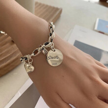 (type a) 925 Sterling Silver Thai Silver Bracelet for Womens