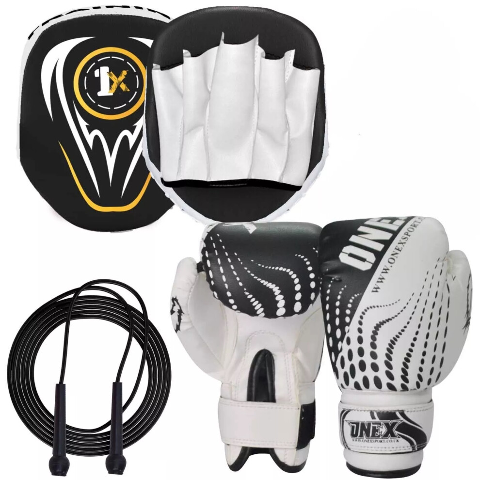 Boxing Focus Pads and Gloves Set Hook and Jabs Mitts Gym Training MMA