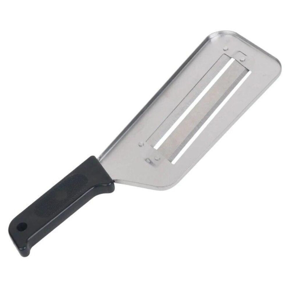 (Black) Vegetable Slicer Knife Stainless Steel Double 2 Slice Blade Slicing Kitchen Knife Fish Scale Cleaner Knive Cabbage Slicer