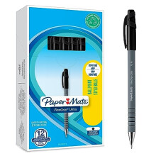 Paper Mate Flexgrip Ultra Ballpoint Pens | Medium Point (1.0mm) | Black | 12 Count