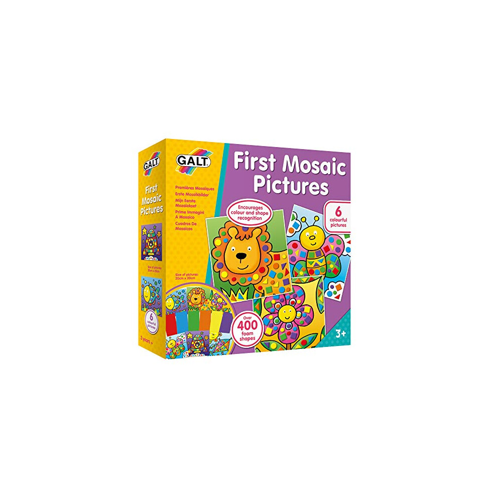 Galt Toys, First Mosaic Pictures, Childrens Creative Activity Sets, Ages 3 Years Plus Multicoloured