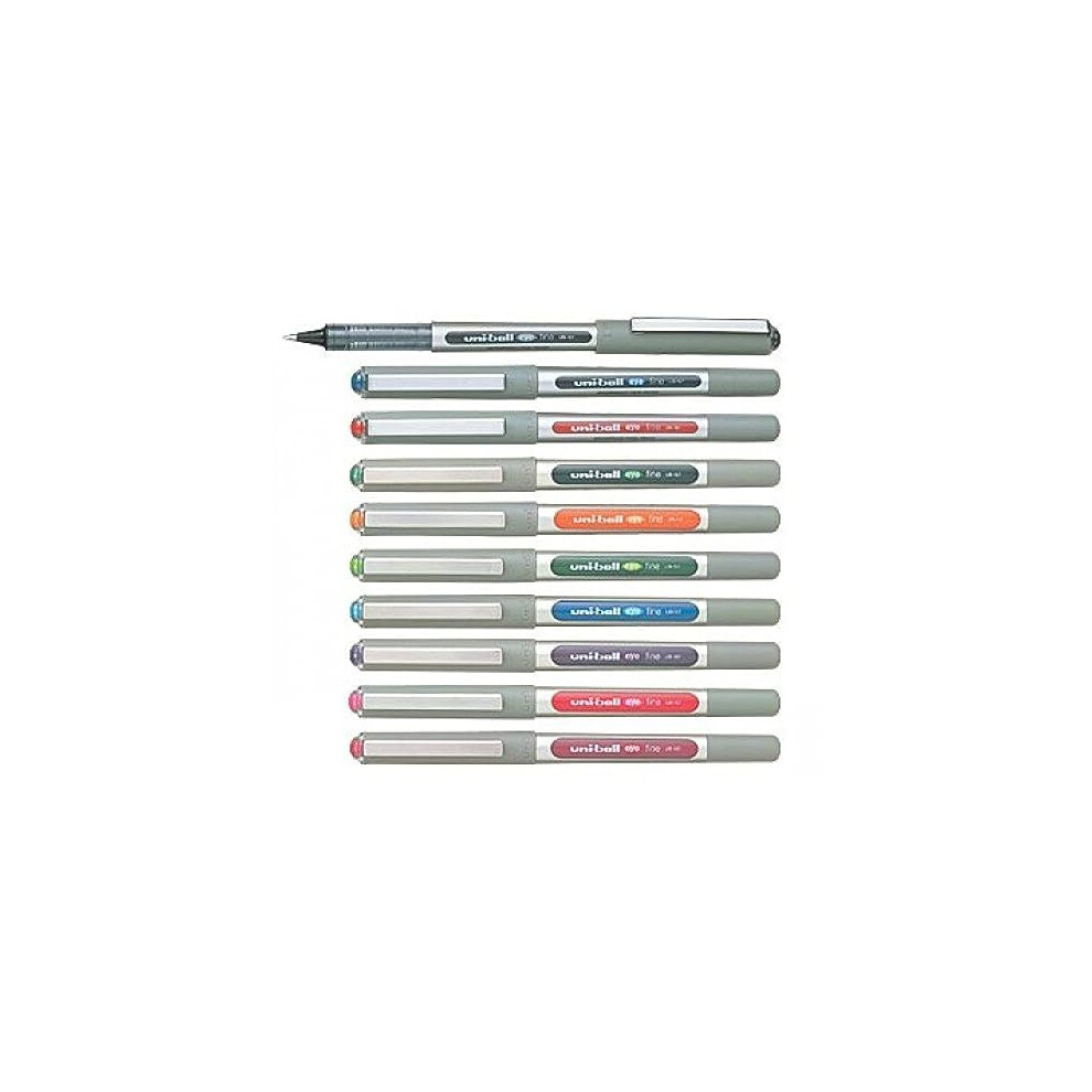 uni-ball EYE UB-157 Rollerball Pen 0.7mm Ball [Pack of 10] One of each colour