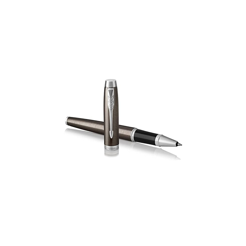 Parker IM Rollerball Pen | Dark Espresso | Fine Point Black Ink | Gift Box