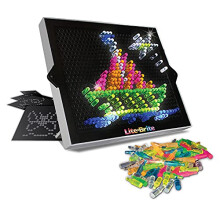Lite-Brite | Ultimate Classic | Light Up Drawing Board, LED Board with Colours, Light Up Toys for Creative Play, Glow Art Neon Effect Drawing Board,