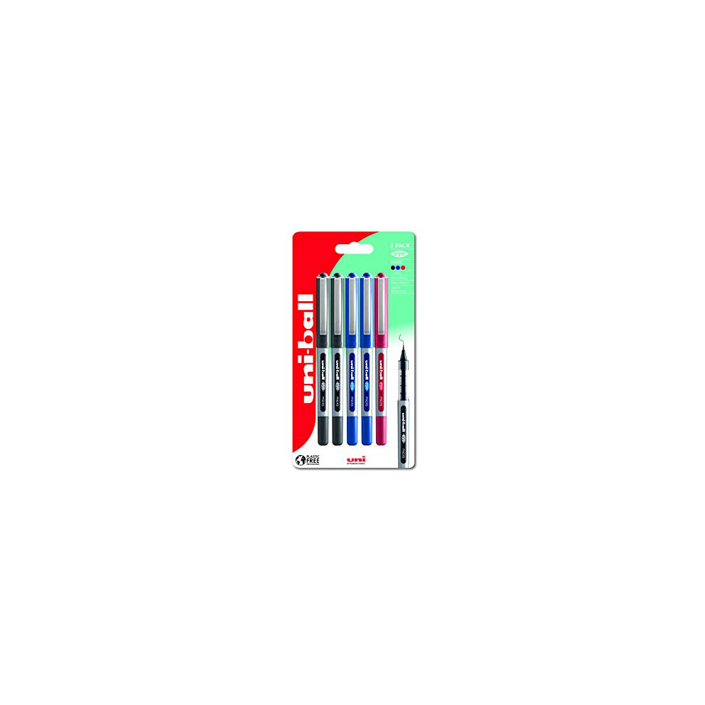 Uni-Ball UB-150 Eye Rollerball Pens. Premium Micro 0.5mm Ballpoint Tip for Super Smooth Handwriting, Drawing, Art, and Colouring. Fade and Water