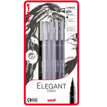 uni-ball PIN Fineliners, Black Fine Tipped Writing Pens, Water and Fade-Resistant Ink, Ideal for Architects, Sketching, Scrapbooking, Outlining, Art,