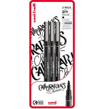 Uni-Ball PIN Fineliners, Black Fine Tipped Writing Pens, Water and Fade-Resistant Ink, Ideal for Architects, Sketching, Scrapbooking, Outlining, Art,
