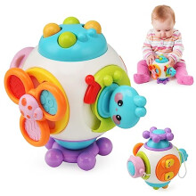LEADSTAR Montessori Busy Cube Toys for Kids,Sensory Activity Board Travel Toy for Toddlers 1-3 Years Old,Fidget Cube Toy Educational Preschool