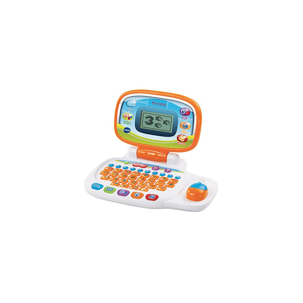 VTech 155403 Pre School Laptop Interactive Educational Kids Computer Toy with 30 Activities Suitable for Children 3, 4, 5+ Year Olds Boys & Girls,