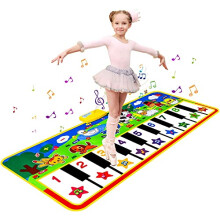 m zimoon Piano Mat, Kids Large Music Mat Children?s Touch Play Musical Carpet Piano Floor Mat Dance Mat Gifts Toys for 2 3 4 5 6 7 8 Years Old Kids