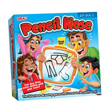 IDEAL | Pencil Nose: The hilarious drawing game that?s not to be sniffed at! | Family Games | For 3+ Players | Ages 8+
