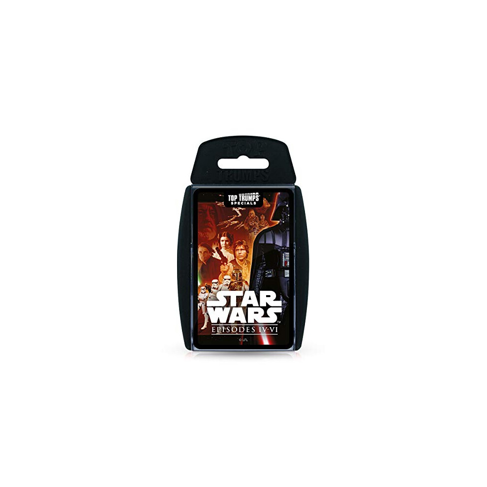 Top Trumps Star Wars Episodes 4-6 Specials Card Game, Play With Luke Skywalker, Darth Vader, Emperor Palpatine And Obi-Wan Kenobi, Educational For 2