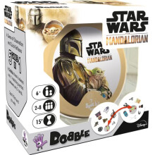 Asmodee | Dobble Star Wars Mandalorian | Card Game | Ages 6+ | 2-8 Players | 15 Minutes Playing Time