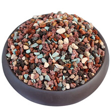 YUNSTK Mix Horticultural Lava Rock, Succulent Cactus Natural Potted Bonsai Garden Gravel Top Dressing, Indoor Colorful Decorative Volcanic Rocks for