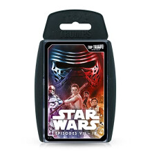 Top Trumps Star Wars Episodes 7-9 Special Card Game, Play with Rey, Han Solo, Chewbacca, Finn, Kylo Ren and General Leia Organa, Educational for 2
