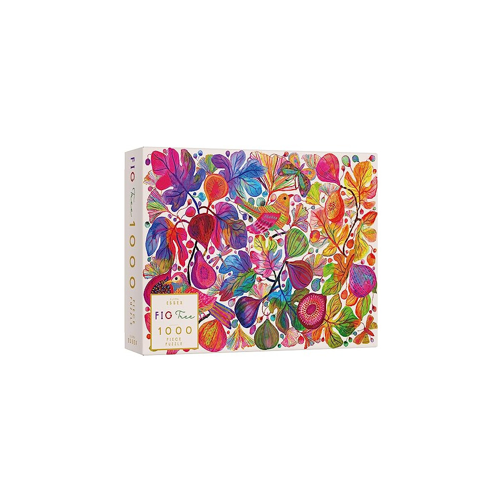 Elena Essex 1000 Piece Jigsaw Puzzles For Adults - Fig Tree | Puzzle | Jigsaw Puzzles For Adults 1000 | Colourful Floral Bird Puzzle | 1000 Piece