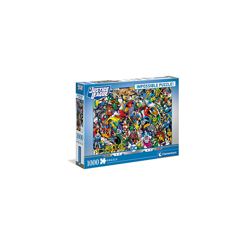 Clementoni - DC Comics Impossibile Jigsaw Puzzle for Children and Adults 1000 pieces, 14 Years old and up, 39599