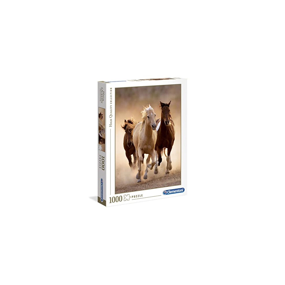 Clementoni - Running horses - 1000 Piece Puzzle