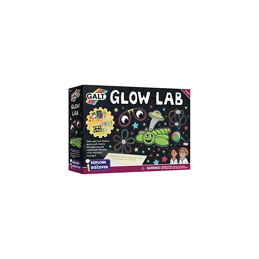 Galt Toys, Glow Lab, Science Kit for Kids, Ages 6 Years Plus